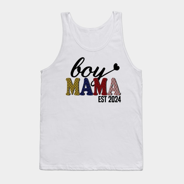 boy Mama Est 2024 Tank Top by mdr design